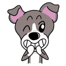 Italian Greyhound named Gina. sticker #2981217