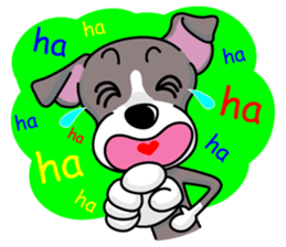 Italian Greyhound named Gina. sticker #2981218