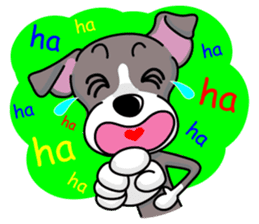 Italian Greyhound named Gina. sticker #2981218