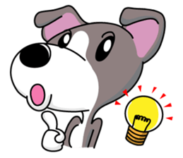 Italian Greyhound named Gina. sticker #2981221