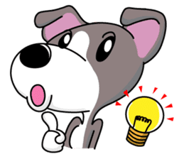 Italian Greyhound named Gina. sticker #2981221