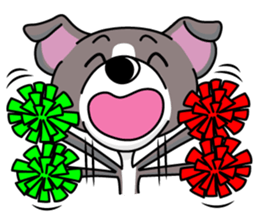 Italian Greyhound named Gina. sticker #2981224