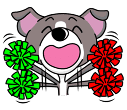 Italian Greyhound named Gina. sticker #2981224