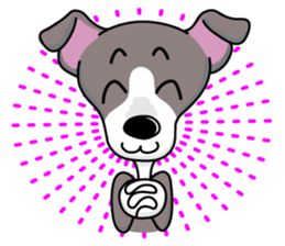 Italian Greyhound named Gina. sticker #2981227