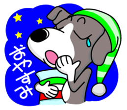 Italian Greyhound named Gina. sticker #2981232