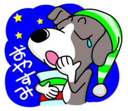 Italian Greyhound named Gina. sticker #2981232