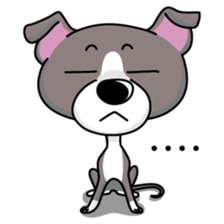 Italian Greyhound named Gina. sticker #2981233