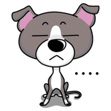 Italian Greyhound named Gina. sticker #2981233