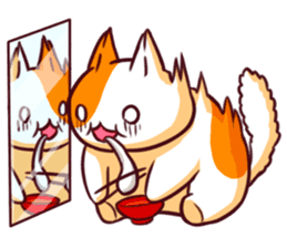 Meow mew world in Winter sticker #2981330