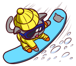 Meow mew world in Winter sticker #2981340