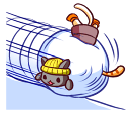 Meow mew world in Winter sticker #2981342