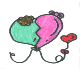 funny balloons sticker #2981679