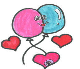 funny balloons sticker #2981688