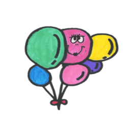 funny balloons sticker #2981693