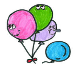 funny balloons sticker #2981714