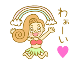 I love Hawaii ! Bride for stamp sticker #2981967