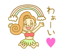 I love Hawaii ! Bride for stamp sticker #2981967