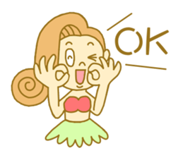 I love Hawaii ! Bride for stamp sticker #2981981