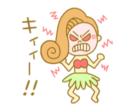 I love Hawaii ! Bride for stamp sticker #2981990