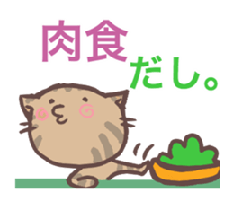 OUZI of a cat, an illusion word sticker #2981996