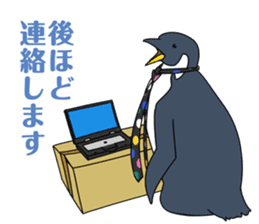Gentleman Penguin Nietzsche sticker #2982361