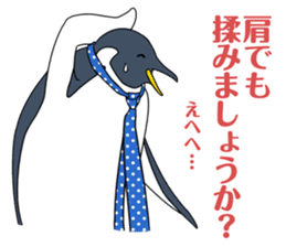 Gentleman Penguin Nietzsche sticker #2982369