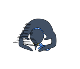 Gentleman Penguin Nietzsche sticker #2982370