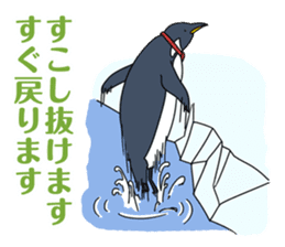 Gentleman Penguin Nietzsche sticker #2982373