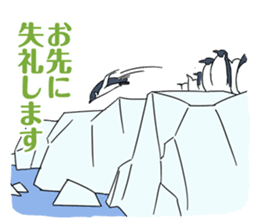 Gentleman Penguin Nietzsche sticker #2982376