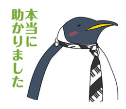 Gentleman Penguin Nietzsche sticker #2982379