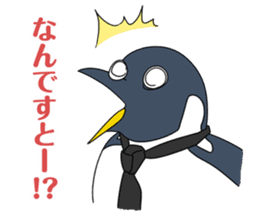 Gentleman Penguin Nietzsche sticker #2982380