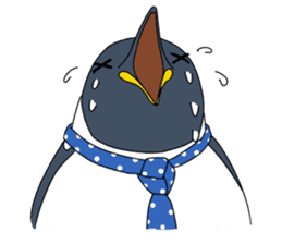 Gentleman Penguin Nietzsche sticker #2982390