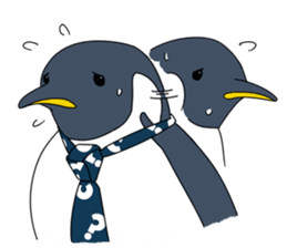 Gentleman Penguin Nietzsche sticker #2982392
