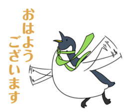 Gentleman Penguin Nietzsche sticker #2982394