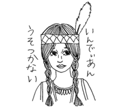 Monochrome of people sticker #2982408