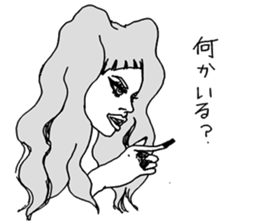 Monochrome of people sticker #2982419