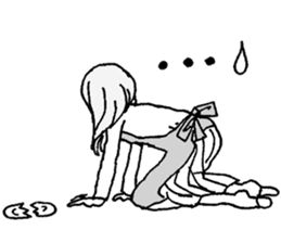 Monochrome of people sticker #2982422