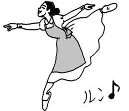 Monochrome of people sticker #2982425