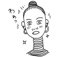 Monochrome of people sticker #2982432