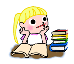 Daily life of girl. sticker #2982445