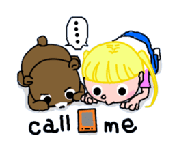 Daily life of girl. sticker #2982450