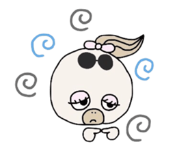 Mischa is a fashionable girl ! sticker #2985020