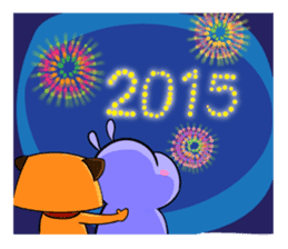 Puggy&Tina : Let's celebrate. sticker #2985275