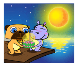 Puggy&Tina : Let's celebrate. sticker #2985309
