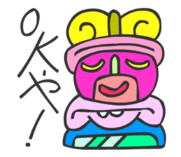 MAYA GLYPHS Japanese Kansai Words 2 sticker #2985987