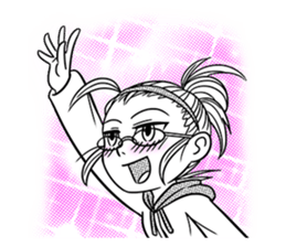 Sachiko Life Manga sticker #2986835