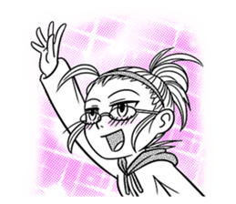 Sachiko Life Manga sticker #2986835