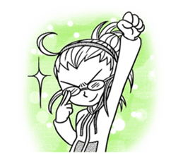 Sachiko Life Manga sticker #2986840