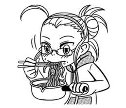 Sachiko Life Manga sticker #2986842