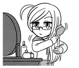 Sachiko Life Manga sticker #2986850